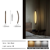 2026 Wood Arch Modern Long Pendant Light - Minimalist LED Dining Table Chandelier