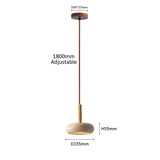 2026 New Hot Selling Pendant Lamps Wabi Sabi Circular Yellow Stone Commercial Home Decoration Restaurant Room LED Droplight