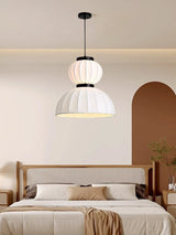 Japanese Wabi-Sabi Silk LED Pendant Light - Retro Art Lantern Ceiling Chandelier Lamp Fixture for B&B, Dining Room, Bar & Bedroom