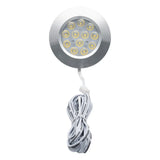 8X12V LED Warm LED Round Spot Interior Dome Ceiling Light 3W For Car RV Caravan Camper Trailer Camper Warm Light 300 LM Warm 300