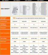 Red light therapy bluetooth function red light therapy 8 wavelengths red light therapy panel with touch screen