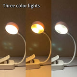 USB Rechargeable LED Book Light - 3 Color Modes Dimmable Reading Lamp