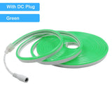12V/24V Waterproof Flexible LED Neon Strip Light (6x12mm Silicone Rope) - DIY Neon Sign Light with DC Plug / 2-Pin Wire Option