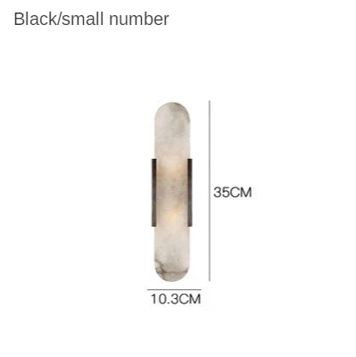 Modern Wall Light Minimalist Luxury Marble Sconce New Nordic Living Room Villa TV Background Bedroom Bedside Mirror Decors Lamps