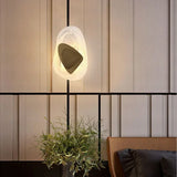 Modern LED Wall Lamp Crystal Art Glass Wall Light Bedside Sconce for BedroomBackground Aisle Stairs Patio Decor Lighting Fixture