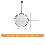 Italian Style Modern LED Pendant Chandelier - Sleek Hanging Ceiling Lamp Fixture for Bar Counter, Shop, Restaurant, Living Room & Home Decor