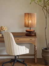 Japanese Cream Vintage Table Lamp Solid Wood Vintage Living Room Bedhead Wabi Sabi Style Study Desk Lamp