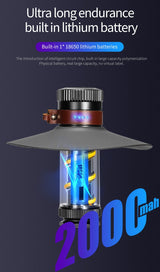 New Rechargeable Camping Lantern Portable Outdoor Camping Light Magnet Emergency Light Hanging Tent Light Powerful Work Lamp