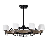 Matte Black Ceiling Fans With Remote Control lights 3Blades Multi-Speed Timing Anti-theft function Indoor transitional fan