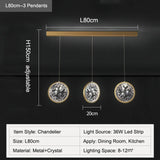 Modern Lustre Crystal Pendant Lamp for Living Room Kitchen Dining Room Bedroom Hall Circle Ring LED Chandelier Lighting Fixture