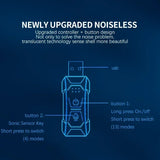 Car Interior RGB LED Atmosphere Light Strip USB Fiber Optic Neon Invisible Ambient Lamp Center Console Door Decoration Trim