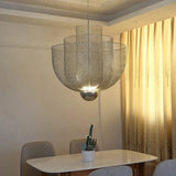 Modern New Indoor Decorative Simple Birdcage Chandelier Mesh Metal Design Living Room Dining Room Light Lobby Mesh Chandeliers