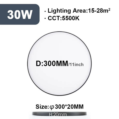 2CM Ultrathin LED Ceiling Lamps in Living Room Bedroom Natural Light Gold Black White Moisture and mosquito proof Ceiling Lights