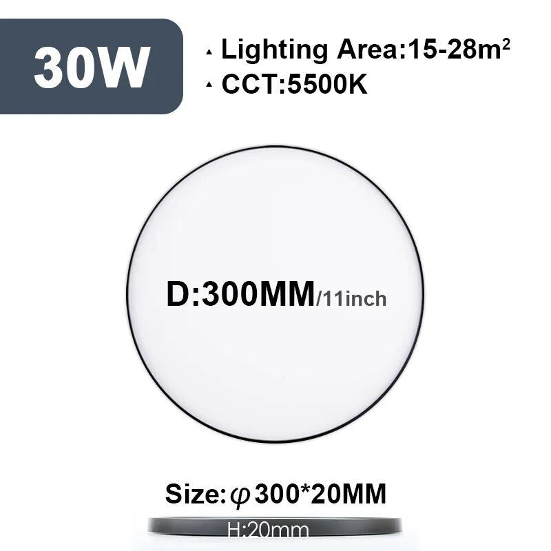 2CM Ultrathin LED Ceiling Lamps in Living Room Bedroom Natural Light Gold Black White Moisture and mosquito proof Ceiling Lights