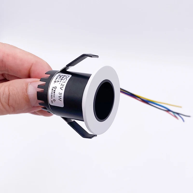 Miniature RGBW LED Spotlight - Anti-Glare DC12V Recessed Ceiling Light
