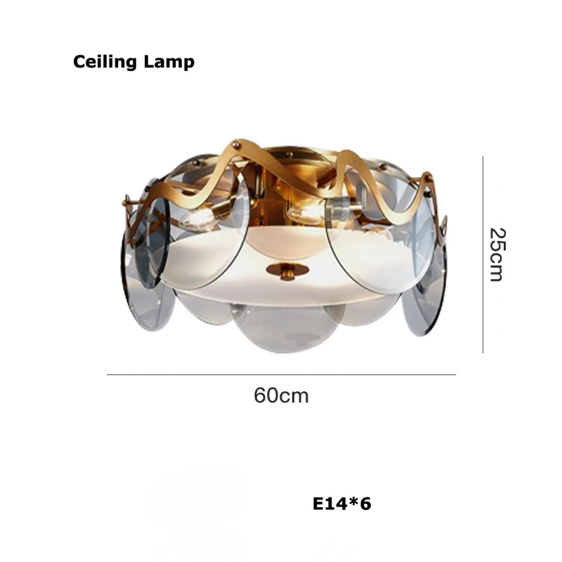 Modern Internet Celebrity Living Room Art Pendant Light Luxury Minimalist Glass Lamp Bedroom Dining Room Long Pendant Light