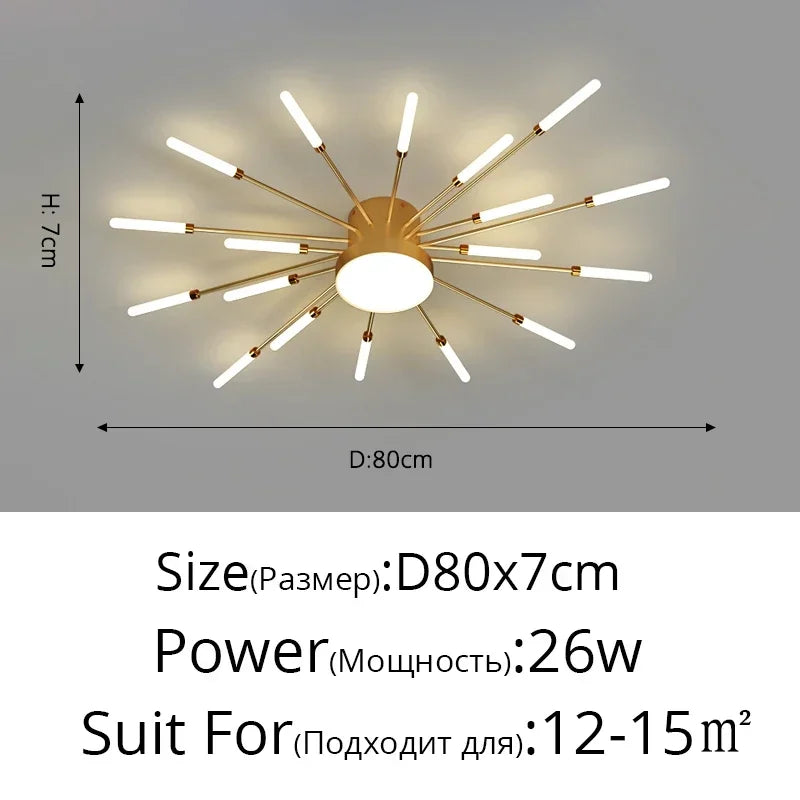 Modern Rotating Pen Tip LED Ceiling Light - Creative Sculptural Art Chandelier