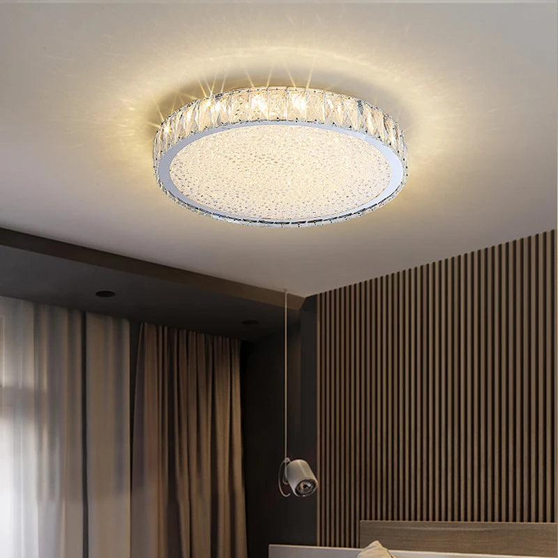 Modern Led Ceiling Lamps Luxury Home Decoration Crystal Lamp Indoor Bedroom Dining Living Room Gold Lusters' Lighting Fixtures