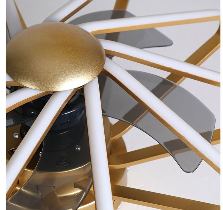 LED ceiling fan with Lights remote control home decor ventilator lamp Living room Bedrpoom DC ceiling fan lamp