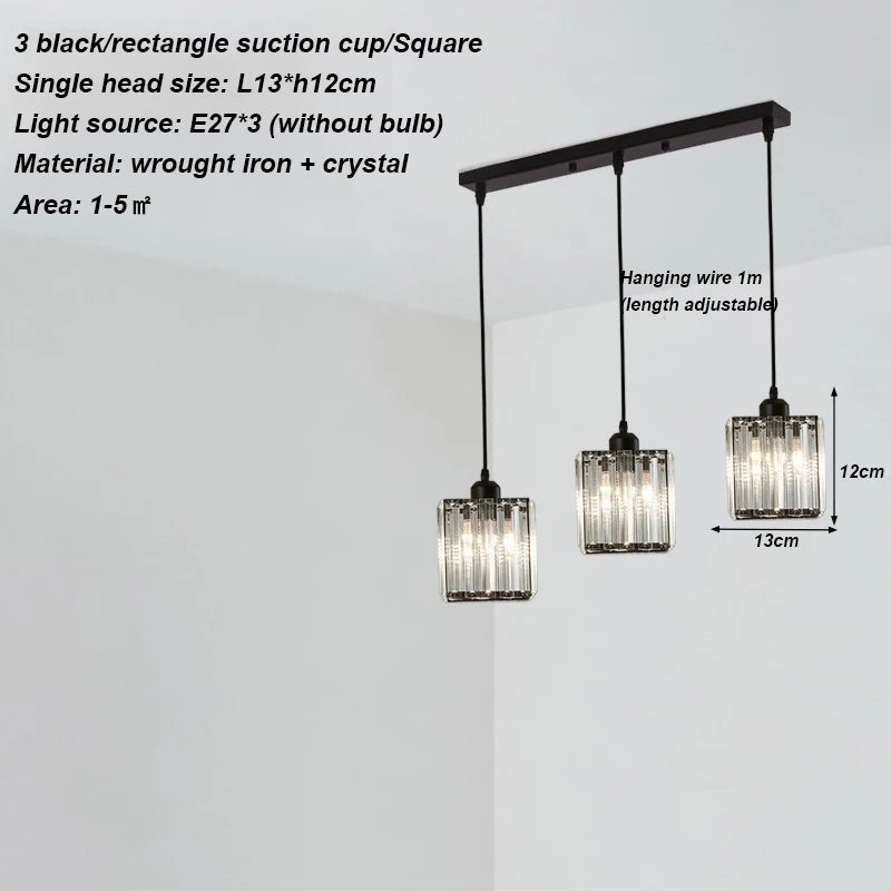 Modern crystal chandelier living room ceiling chandelier bedroom ceiling lamp hallway porch chandelier balcony foyer lighting