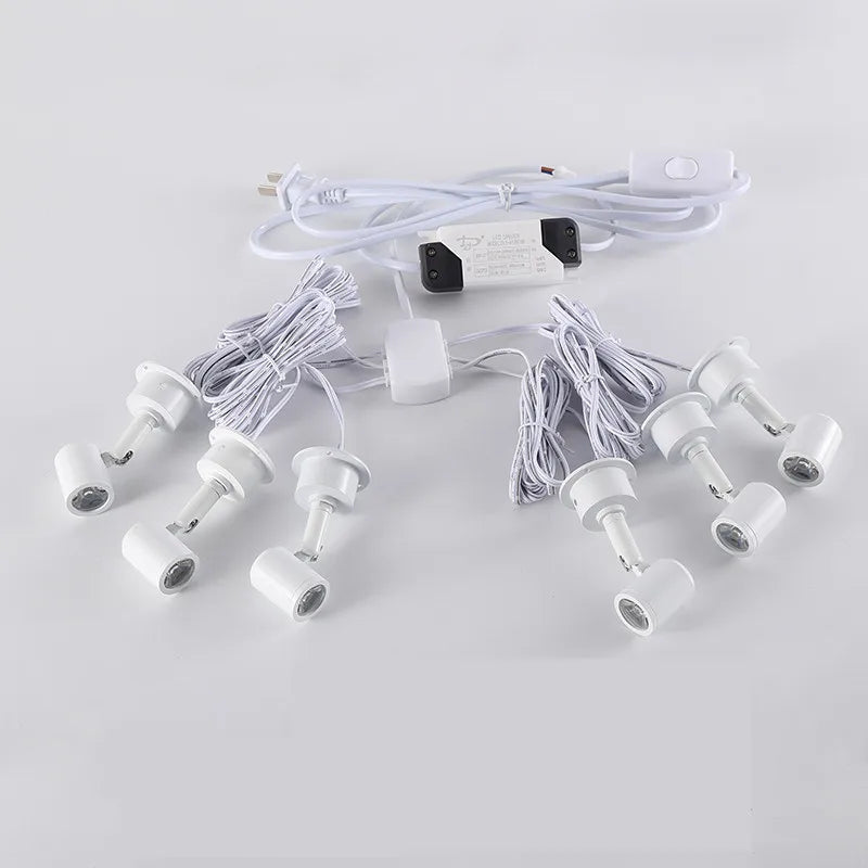 LED Cabinet Lights 12W 10W 6W Downlight Showcase Lamp Model Display Counter Wine Garage Kit Exhibition Case Shelf Mini Spot Light