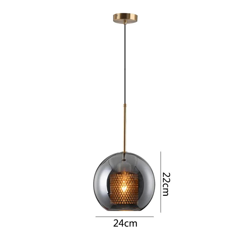 Glass Hanging Lamp Nordic Pendant Lights Dining Kitchen Lighting Fixtures  Bedroom Bedside Pendant Lamp Luminaire