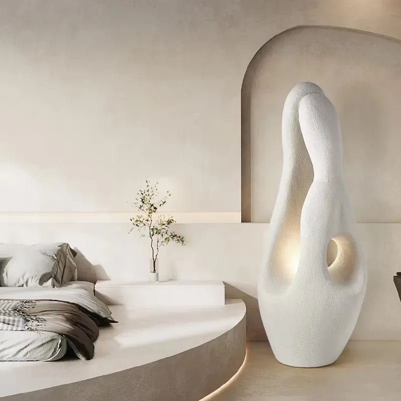 Wabi Sabi Style Artistic Floor Lamp Living Room Sofa Lamp Designer 2025 New Original Vintage Cream Style Bedroom Lamp