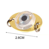LED Mini Flash Fish Lure Light with Double Rings - Eye-Shape Deep Drop Underwater Attraction Lamp