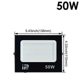 LED Flood Light Outdoor Spotlight (10W–100W) 220V - 6500K Daylight IP66 Waterproof Wall Lamp for Garage, Gym & Street