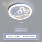 LED Warm Cute Nursery Children's Room Girl Bedroom Pegasus Ceiling Lights Pink Rainbow Unicorn Light Princess Room Ceiling Lamps