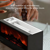 New Creative Fireplace Aromatherapy 150 Waterless Auto Off Colorful Flame Aerial Humidifier for remote home bedrooms AG-DQ717