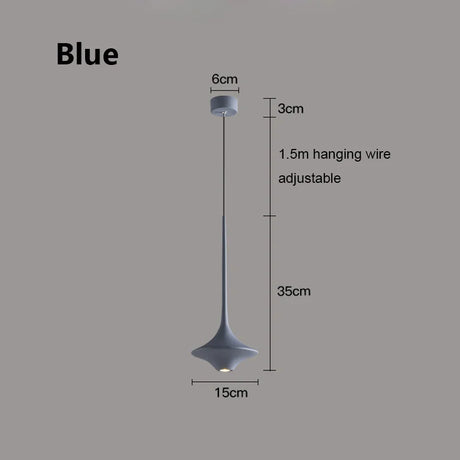 Bedroom Bedside Small Chandelier Modern Simplicity Nordic Table Bar LED Lamp Designer White Black Blue Restaurant Pendant Lights