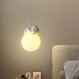 110-240v Creative Cartoon Animals LED Hanging Bedroom Bedside Hanging Light Chandelier Chandelier Home Decor Fixture