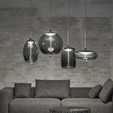 Modern Minimalist Glass LED Chandelier - Creative Pendant for Living & Kitchen