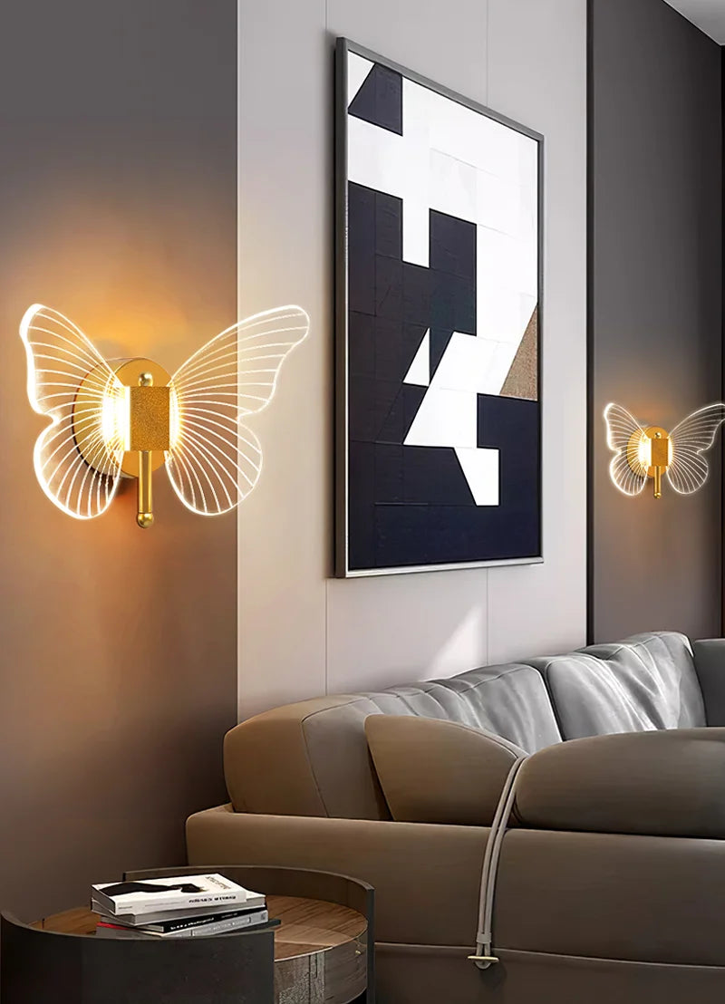 LED Pendant Light Fixture Butterfly Hanging Lamps For Ceiling Kitchen Bedside Living Room Decor Pendant Lamp