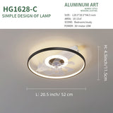 Nordic LED Ceiling Lights with Fan Remote Control for Bedroom Decor Ventilador Living Room Ceiling Fan Lighting