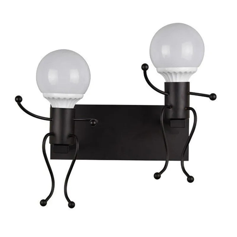LED Wall Lights 110V-220V E27 Base Nordic Style For Home Bedroom Bedside Living Room Minimalist Sconce Light Art Decors Lamps