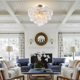 Artpad Nordic Glass Bubble Hanging Chandelier Bedroom Round Ball Ceiling Pendant Light LED Ceiling Chandelier for Living Room