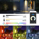 RGB Floodlight Smart APP Voice Control RGBCW CCT 3000-6500K 30W 50W 100W 220V AC For Garden Party Outdoor Lighting