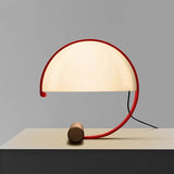 Italian Minimalist Glass LED Floor Lamps Creative Personality Semicircle White Table Lights Bedroom Bedside Study Hotel Ornament