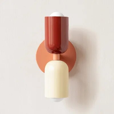 Middle ancient cream colored wall lamp Modern living room Bedside lamp Creative background wall Study corridor wall lamp