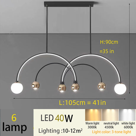 Modern Style Led Chandelier Bedroom Ceiling Pendant Lamp Living Room Kitchen Ceiling Chandelier Indoor Lighting Fixture Lighting