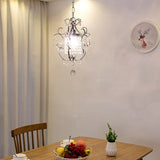 American Entrance Crystal Retro Chandelier Personalized Creative Aisle Entrance Corridor Foyer Cloakroom Bar Restaurant Light