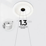 Small round hole deep anti-glare spotlights, embedded hotel living room and bedroom ceiling lights, adjustable background wall