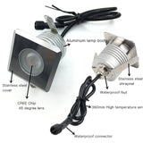 Waterproof 3W LED Garden Buried Light - Square Outdoor Recessed Deck Spotlight