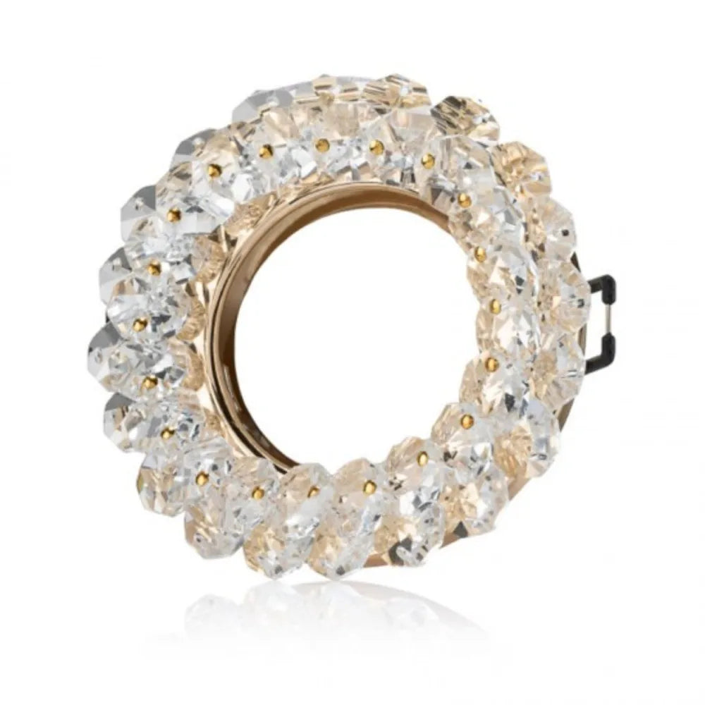 Gold Led Downlights GU10 MR16 Ceiling Light Recessed Down Light Round 75mm Cutout Spot Light Indoor Lighting Fixture