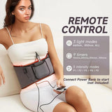 Red Light Therapy With Infrared LED Hot Compress Massage Belt Back Waist Therapy Belt To Relieve Pain Promote Blood Circulation