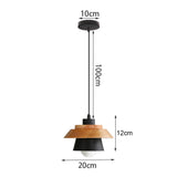 Modern Simple Pendant Lights Wood Nordic E27 Hanging Pendant Lamps Restaurant Bar Living Room Bedside Lighting Fixture Luminaire