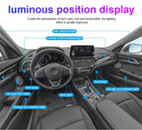 18 / 22 In 1 Streamer Car Ambient Lights RGB 213 64 Color LED Interior Rainbow Acrylic Strip Symphony Remote Atmosphere Lamp Kit
