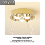 Modern Glass Leaf Pendant Chandelier for Living Dining Room Branch French Colorful Ceramics Leaf Pendant Light Kid Bedroom